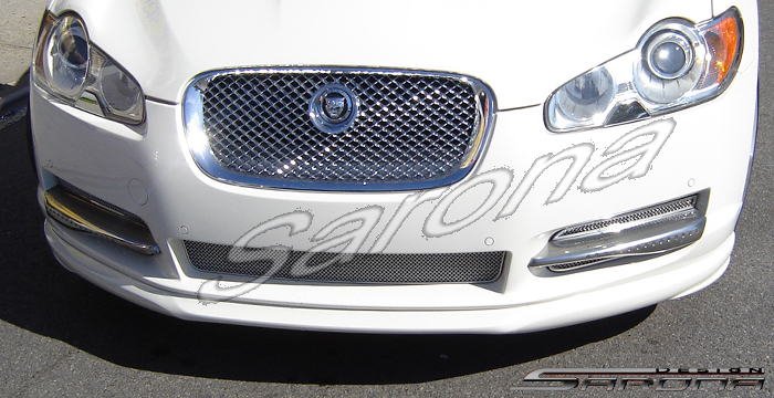 Custom Jaguar XF  Sedan Front Add-on Lip (2009 - 2011) - $390.00 (Part #JG-005-FA)